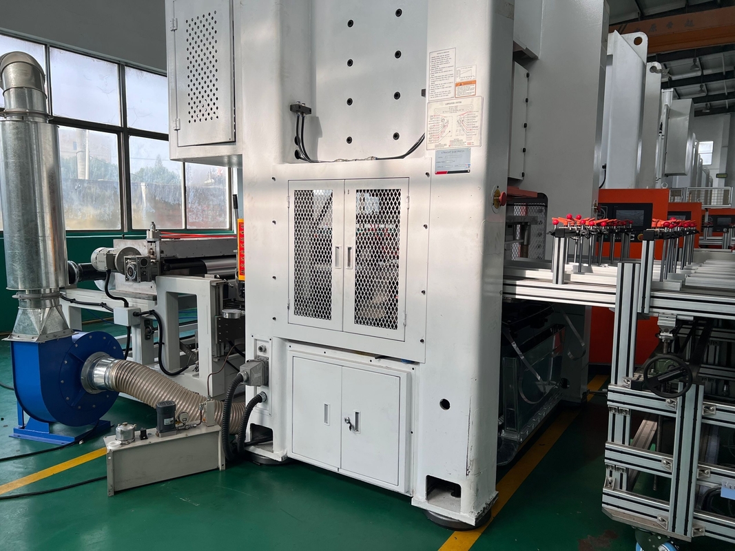 Full Size Aluminium Container Making Machine  PLC Control With 5 Caivities