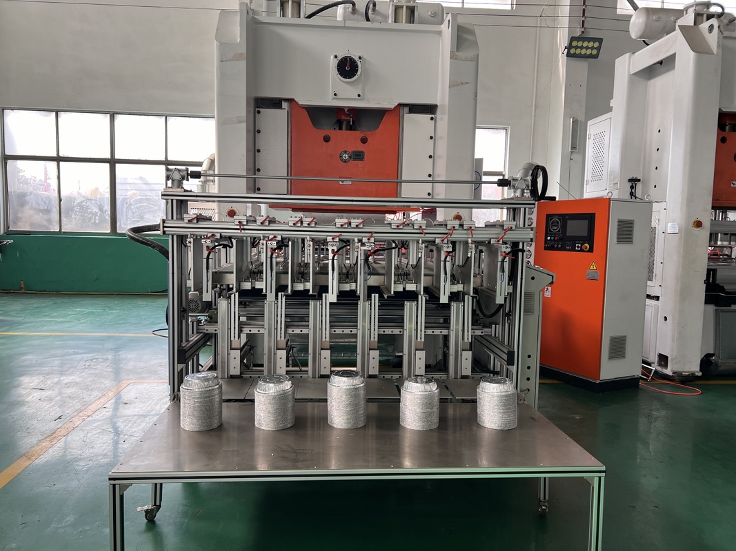 12000 Pcs / Hour Aluminium Foil Pan Making Machine For Disposable Food Containers