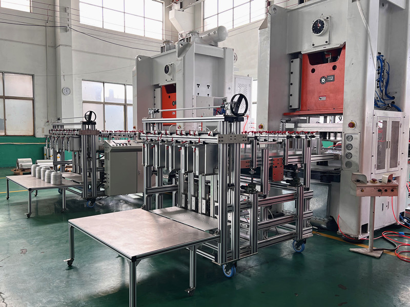 12000 Pcs / Hour Aluminium Foil Pan Making Machine For Disposable Food Containers
