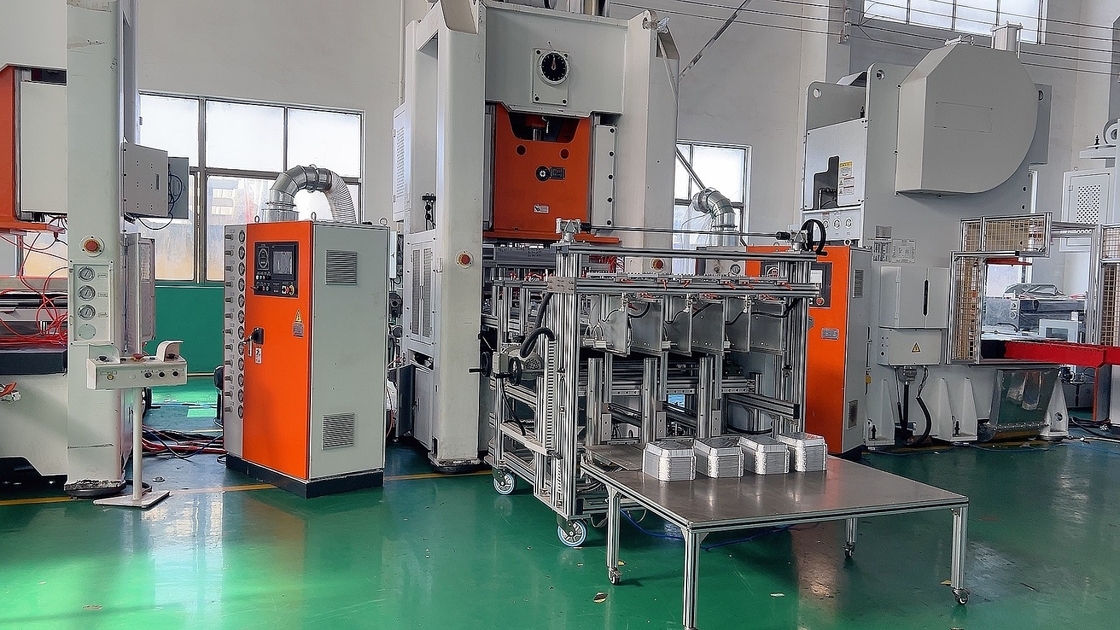 26KW Mechanical Power Source Aluminium Foil Container Making Machine For 1-5 Cavities