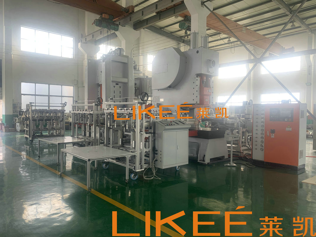 Electronic Driven 130ton Aluminium Foil Container Production Line With Auto Stacker