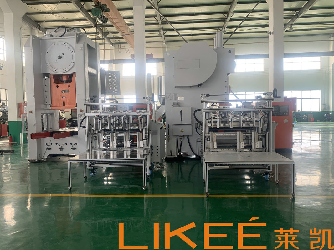 Electronic Driven 130ton Aluminium Foil Container Production Line With Auto Stacker