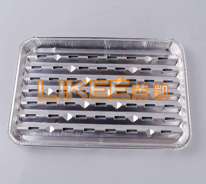 Smooth Wall 0.25mm Aluminum Foil Disposable Food Containers Airline Catering