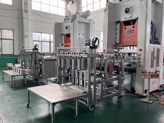 Disposable 5 Caivities Aluminium Foil Cup Making Machine Simense Motor