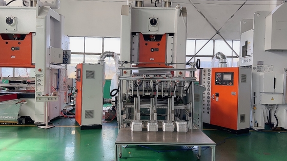 380V 50HZ Aluminium Food Container Making Machine Operation Easily