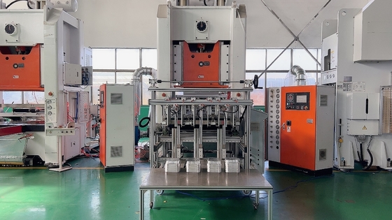 4 Cavities 0.8Mpa Aluminium Foil Container Production Line Aluminum Container Machine