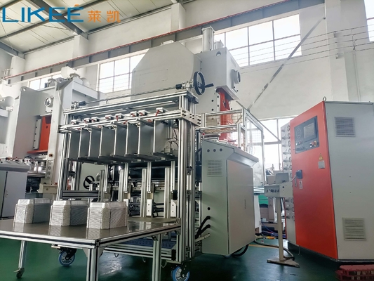 LK-T63 Food Container Aluminium Foil Punching 50 Strokes Per Minute Tray Making Machine