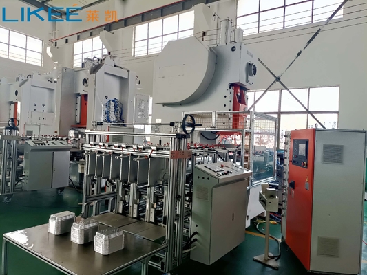 LK-T63 Food Grade Container Aluminium Foil Punching Take Out Tray Making Machine
