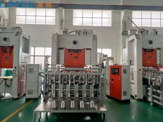 H Frame Mitsubishi PLC 12000 Pcs/h Aluminium Foil Container Production Line