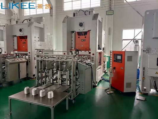 High Productivity 14500KG Aluminium Foil Container Production Line with Mitsubishi PLC Control