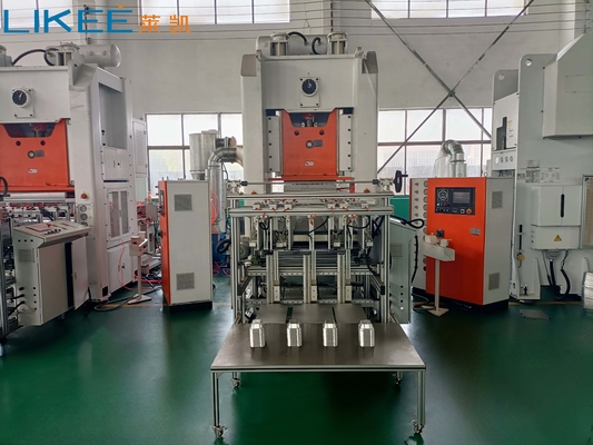 Fully Automatic Schneider Swicth Highly Durable 12000 Trays/h Aluminum Foil Tray Making Machine