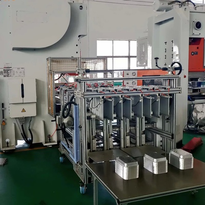LK-T63 Food Container Aluminium Foil Punching Machine High Speed Tray Making Line