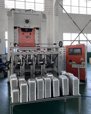 Mitsubishi PLC Controlled Aluminum Foil Container Making Machine With Long Life