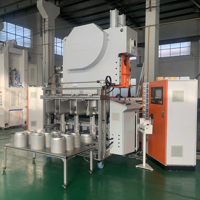 Fully Automatic 19.8KW 12000Pcs/Hour Aluminum Foil Container Production Line for Steel Raw