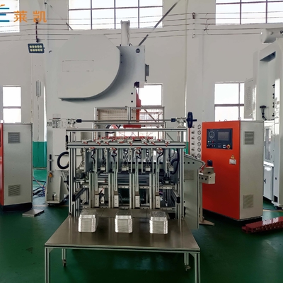 Fully Automatic Aluminium Foil Container Production Line With 3 Cavities 12000 Pcs/hour