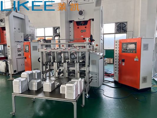 80 Tons Press Capacity Aluminium Foil Container Making Machine with Automatic Stacking & Counting System and 35-70 Strokes/Min