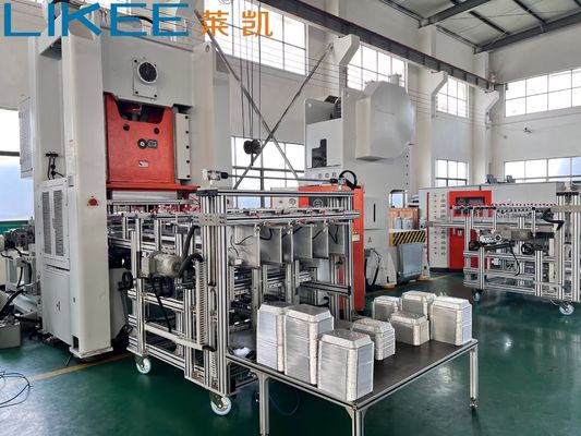 LK-T80 Aluminum Foil Container Making Machine Wrinkle Wall Disposable Rectangular Lightweight