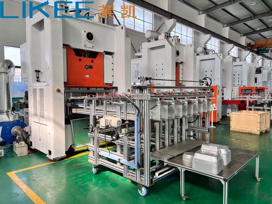 130ton Recycled OEM Rectangular Aluminum Foil Container Disposable Half Size Pan Machine