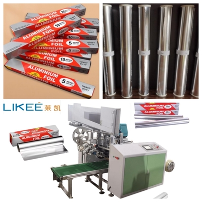LKWD-450 House Aluminum Foil Rewinding Automatic Machine 6 Shafts Auto Changing