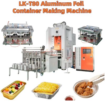 T80 Environmental Protection Rectangular Aluminum Foil Container Full Size Barbecue Pan Machine