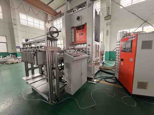 LK-T80 Aluminum Foil Container Machine with H-Type Structure for 12000pcs/hour High Precised Steel Stability