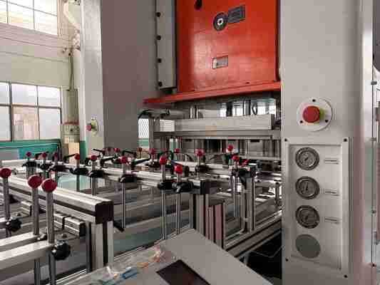 LK-T80 Aluminum Foil Container Machine with 50 Strokes/Min Average Speed, 12000pcs/hour Capacity and High Precised Steel Construction