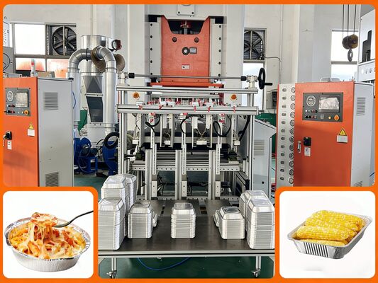 LK-T80 Aluminum Foil Making Machine with Hydraulic Quick Mold Change in 15 Mins, 80ton Press Capacity, and 24hours Operating Capacity