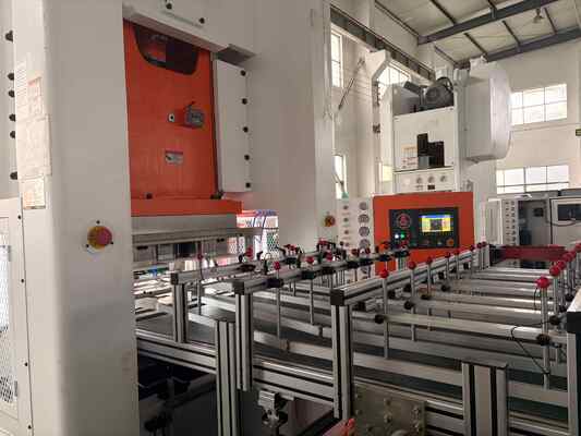 LK-T80 Aluminum Foil Making Machine with H-Type Structure 80ton Press Capacity and Mitsubishi PLC Control