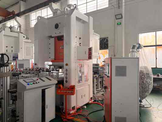 LK-T80 Aluminum Foil Making Machine with Mitsubishi PLC Touch Screen 80ton Press and 4-Cavity Mold