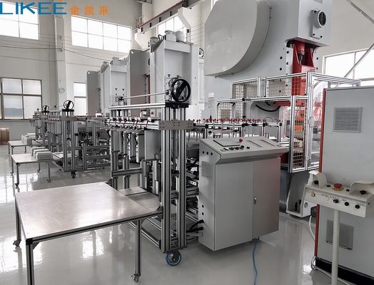 63 Ton Press 3 Cavity Mould Aluminium Foil Container Making Machine with 9000-12000 Pcs/H Capacity