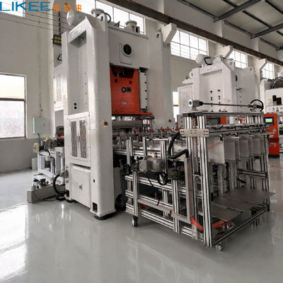 Aluminium Foil Container Making Machine 80 Ton 15 Min Quick Mould Change 60 Sets Parameter Memory One Worker Operation