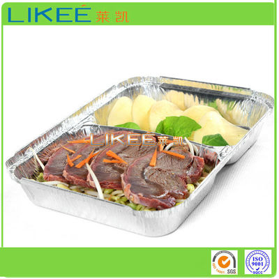 Wrinkle Wall 660ml Disposable Aluminium Foil Container Light Weight