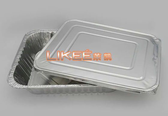 Recycled OEM Aluminium Foil Food Container Rectangular Aluminum Tray