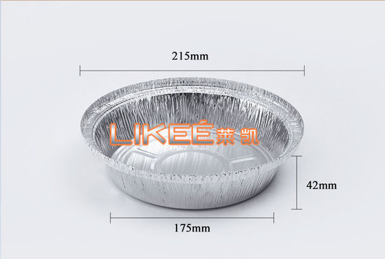Heavy Duty 450ml Aluminium Foil Food Container Insulation Round Shape