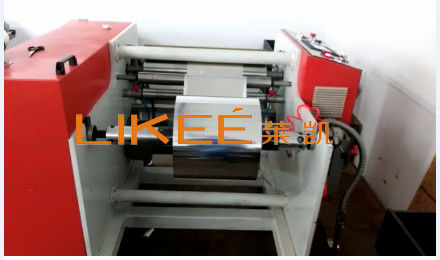 Electric 4KW Aluminium Foil Rewinder With Labeling Function