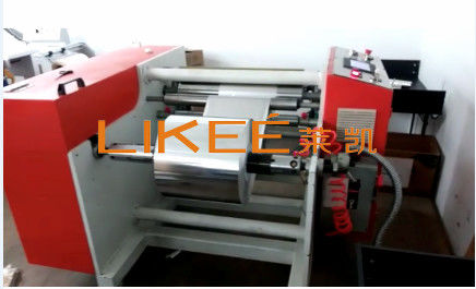 Electric 4KW Aluminium Foil Rewinder With Labeling Function