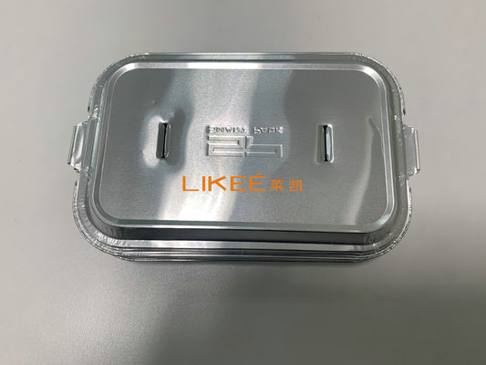 Silver 1LB Aluminium Foil Container Lids for Disposable Container Pack