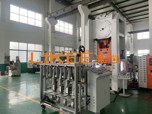 Full Size Aluminium Container Making Machine  PLC Control With 5 Caivities
